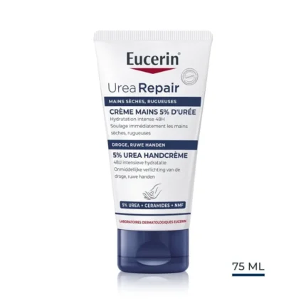EUCERIN CREME MAINS REPARATRICE 5% UREE PEAU SECHE 75ML